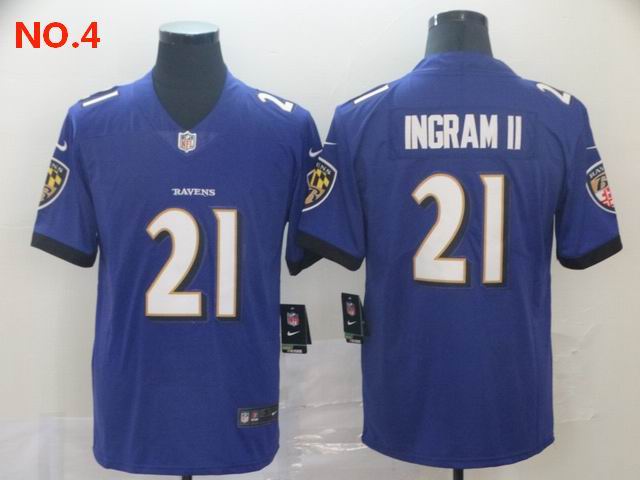 Men's Baltimore Ravens 21 Mark Ingram Jesey NO.4;